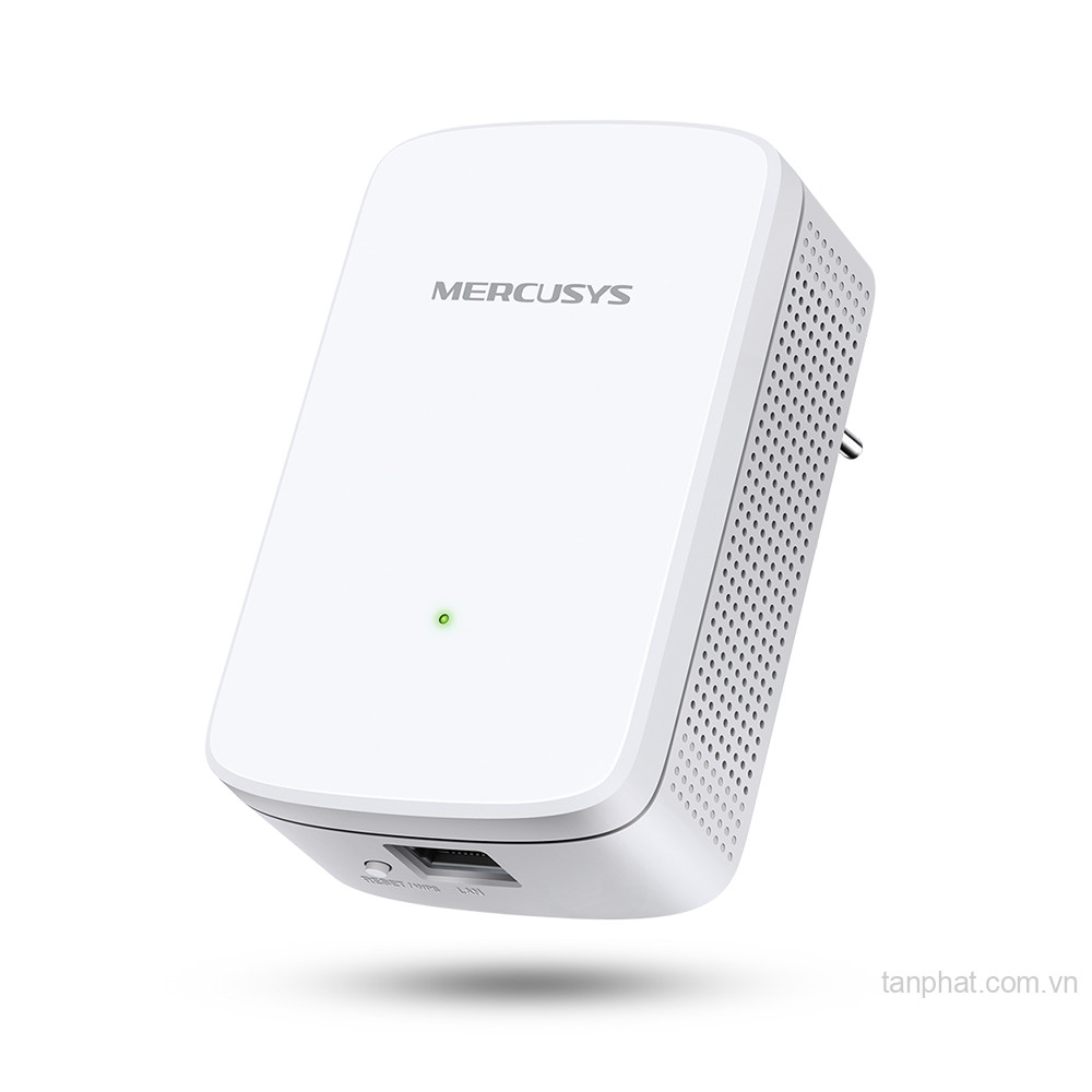 Bộ mở rộng sóng WiFi 4 Mercusys ME10 N300, 1 cổng Fast Ethernet, ăng-ten trong
