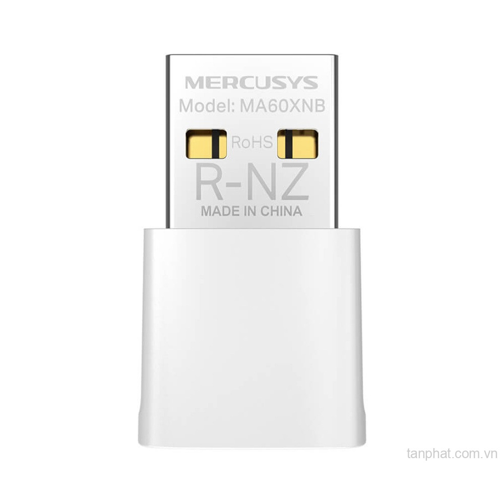 USB thu WiFi 6 Mercusys MA60XNB AX900 dual-band, USB 2.0, Bluetooth 5.3, thiết kế nano