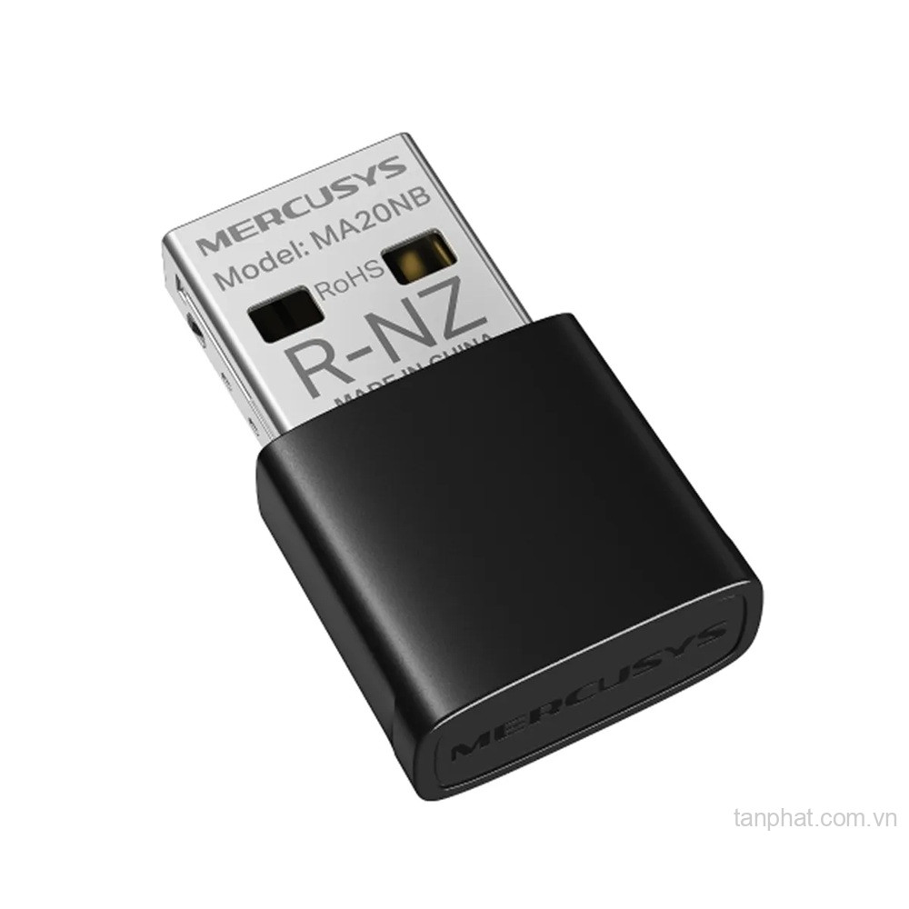 USB thu WiFi 5 Mercusys MA20NB AC650 dual-band, USB 2.0, Bluetooth 5.0, thiết kế nano