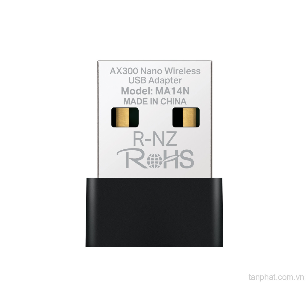 USB thu WiFi 6 Mercusys MA14N AX300, USB 2.0, băng tần 2.4GHz, thiết kế nano
