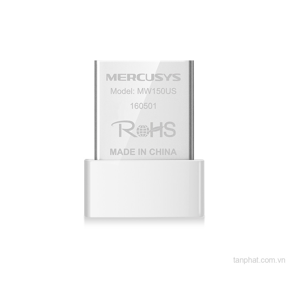 USB thu WiFi 4 Mercusys MW150US N150, USB 2.0, thiết kế nano, ăng-ten trong