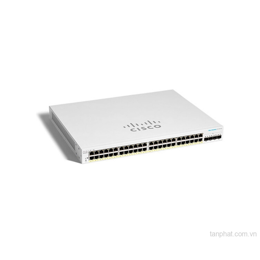 thiết bị chuyển mạch Cisco Business CBS220-48P-4X-EU 48 cổng Gigabit PoE+, 4 cổng 10G SFP+, công suất PoE 382W  