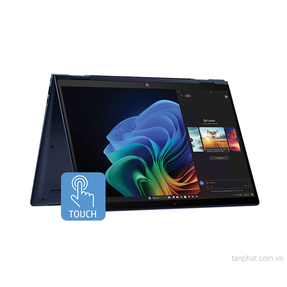 Máy tính xách tay HP EliteBook X Flip G1i,Core Ultra 7-258V,32GB RAM,1TB SSD,Intel Graphics,14"2.5K Touch,Webcam,6 Cell,BE+BT,Fingerprint,Pen,Win11 Pro 64,Blue,1Y WTY,3Y OFS(9T790AV)_B9FN2PT