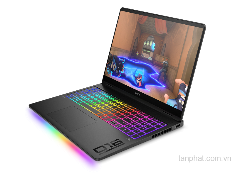 Máy tính xách tay HP OMEN 16-ah0186TX,Core Ultra 7 255HX,32GB RAM,1TB SSD,RTX 5080 16GB,16"2.5K OLED 240Hz 400 nits,Webcam,6 Cell,Wlan bx+BT,OfficeHS24+M365 McAfee LS,Win11 Home 64,Shadow Black ,1Y WTY_BX9S1PA
