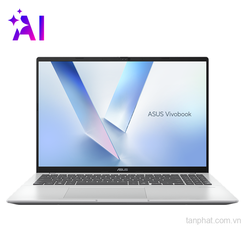 Laptop ASUS Vivobook 16 X1607CA (X1607CA-MB387W) Core Ultra 5 225H, 16GB DDR5, 512GB SSD, 16" WUXGA 60Hz, Windows 11 Home, Bạc