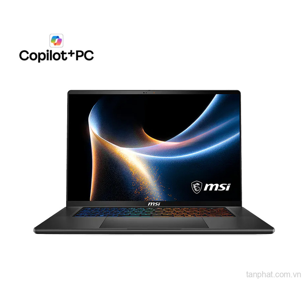 Máy tính xách tay MSI Stealth 16 AI+ B3WF-007VN (Ultra 9 386H; 32GB; 1TB SSD; RTX5060/8GB; 16" QHD+ OLED 240Hz; Win11; Đen; Balô)