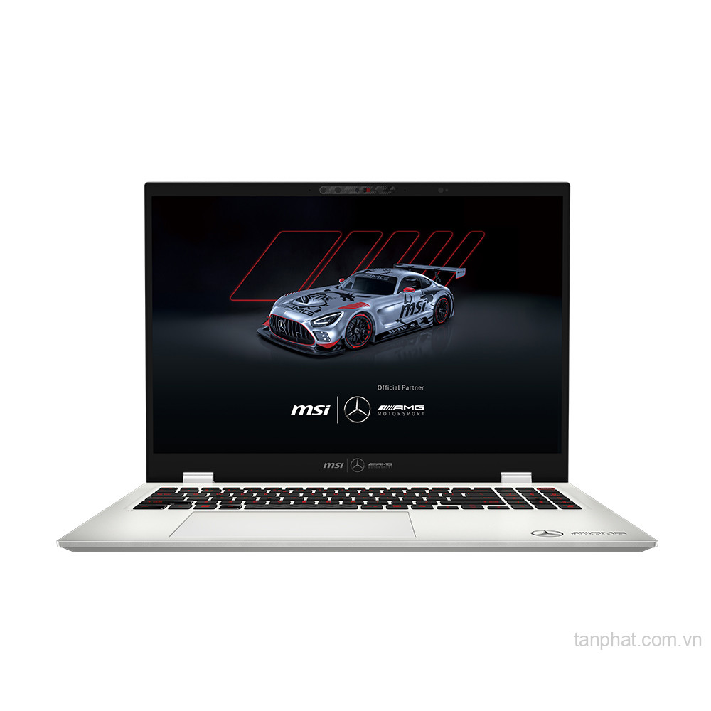 Máy tính xách tay MSI Prestige 16 AI+ MercedesAMG B2VMG-088VN (Core Ultra 9 288V; 32GB; 2TB SSD; UMA; 16" UHD+; Win11; Bạc; Túi; Chuột; Tấm lót chuột)