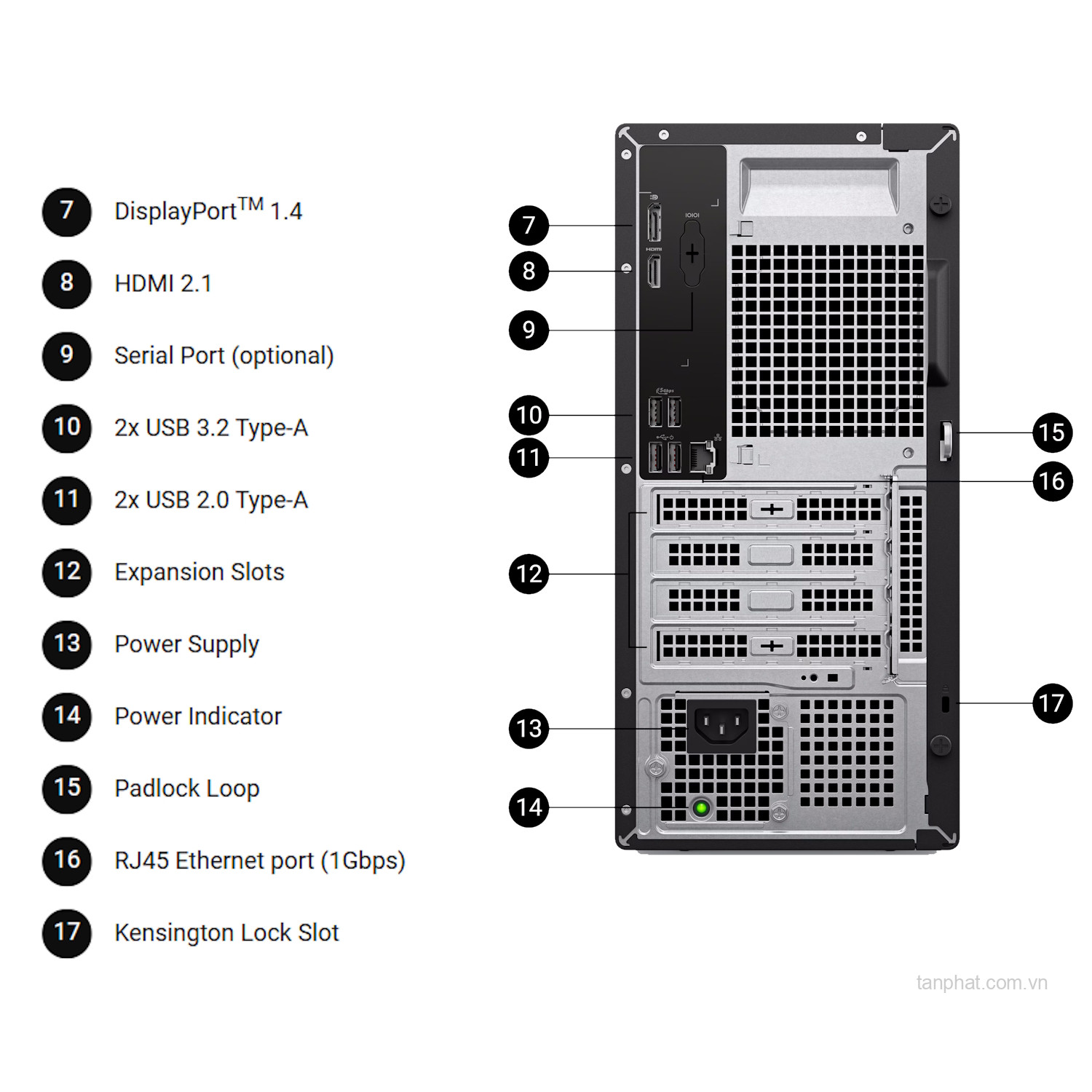 Máy tính PC Dell Pro Tower Essential QVT1260 71092354 (Core i7-14700, 16GB, 512GB SSD, Intel Graphics, Win 11 Home)