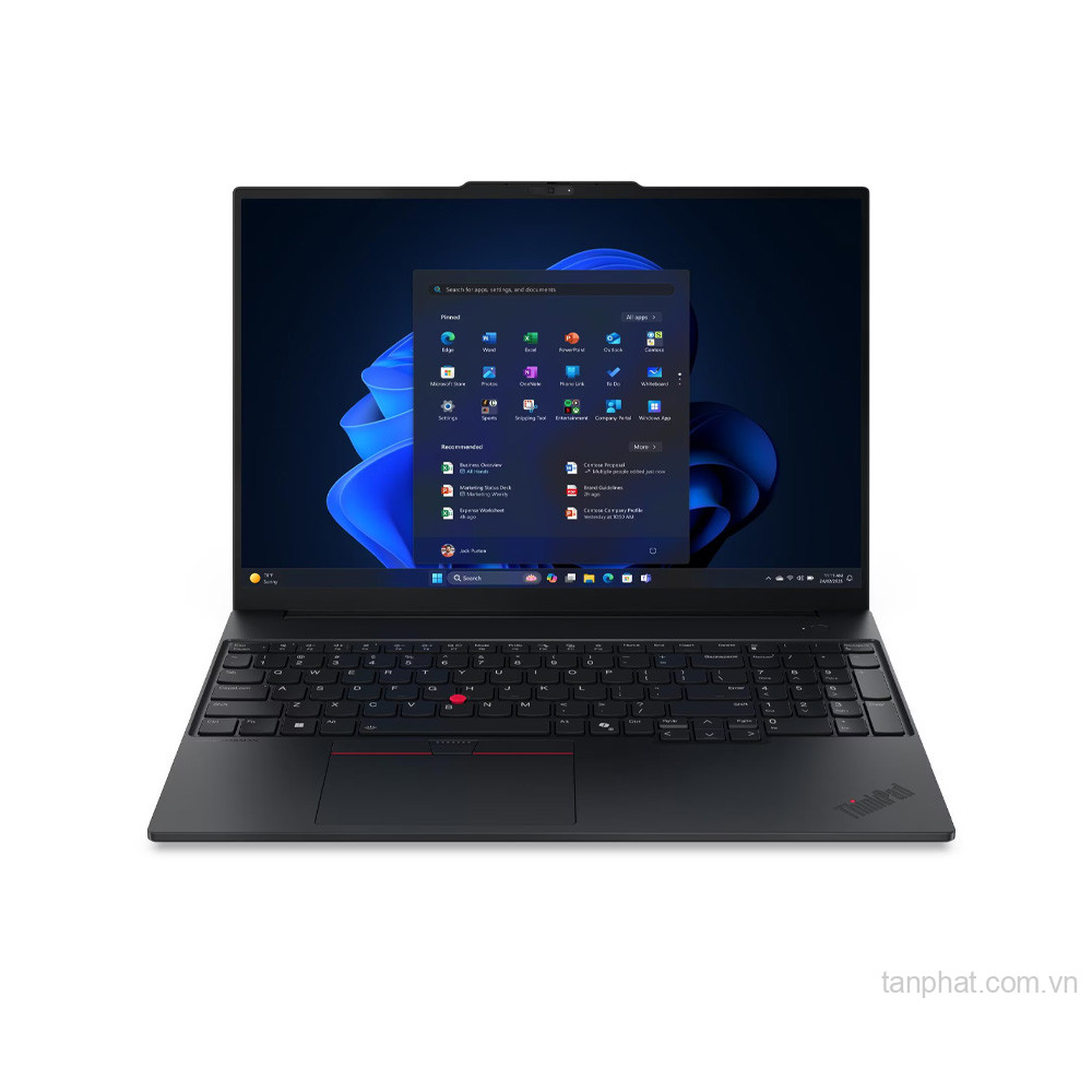 Laptop Lenovo ThinkPad E16 Gen 3 (Ultra 7 255H, 16GB, 512GB SSD, 16 inch WUXGA, NoOS, Black, Vỏ nhôm, 2Y)