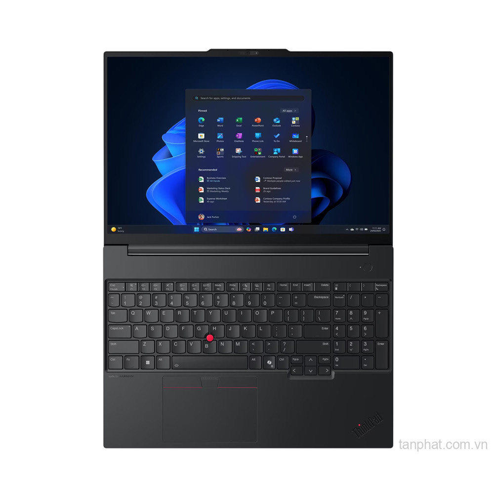 Laptop Lenovo ThinkPad E16 Gen 3 (Ultra 7 255H, 16GB, 512GB SSD, 16 inch WUXGA, NoOS, Black, Vỏ nhôm, 2Y)