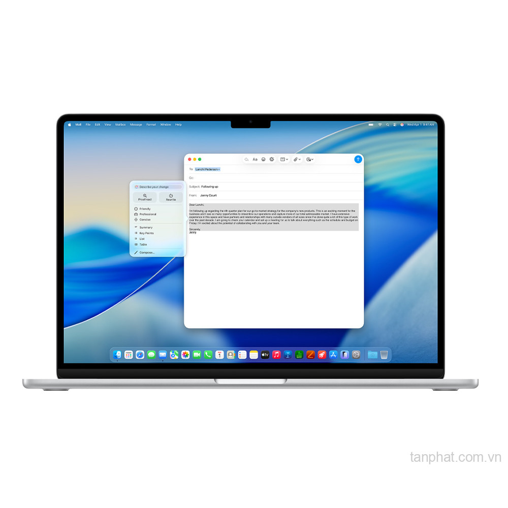 Laptop Apple MacBook Air M5 (10 Core CPU, 8 Core GPU, 16GB, 512GB SSD, 13.6 inch, Silver)