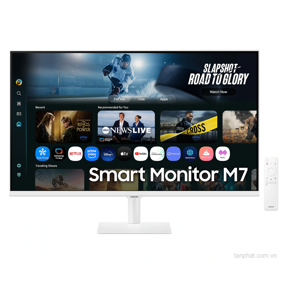 Màn hình Samsung Smart Monitor M7 LS32FM701UEXXV (32 inch, 4K, VA, 60Hz, 4ms, Loa, Trắng)