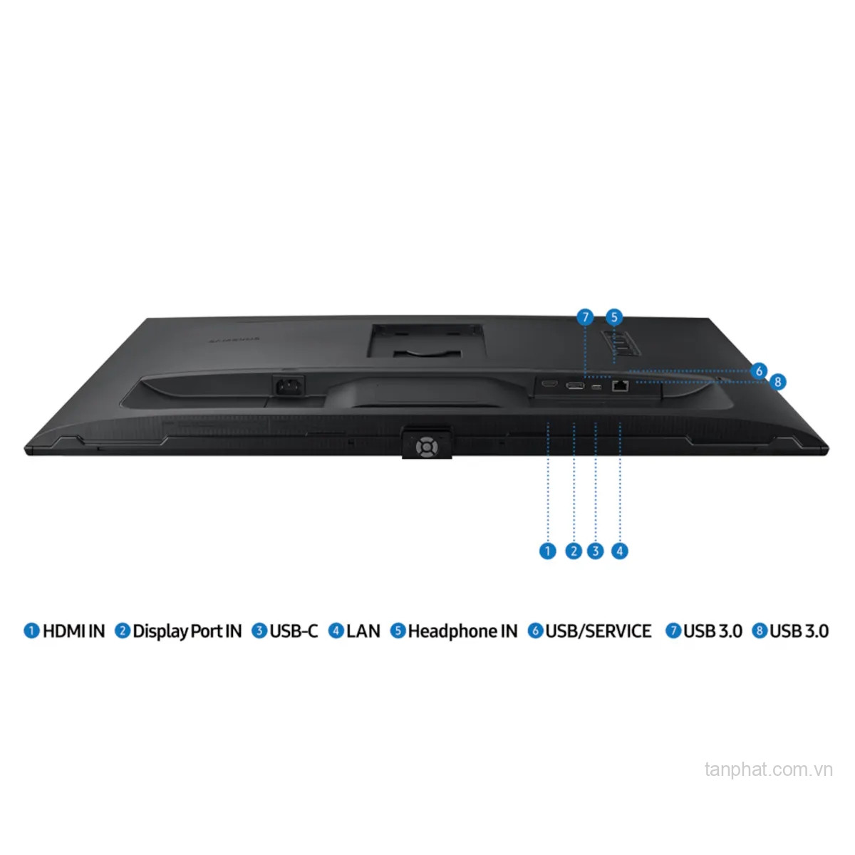 Màn hình Samsung ViewFinity S8 LS32B800PXEXXV (32 inch, 4K, IPS, 60Hz, 5ms, USB-C, LAN)
