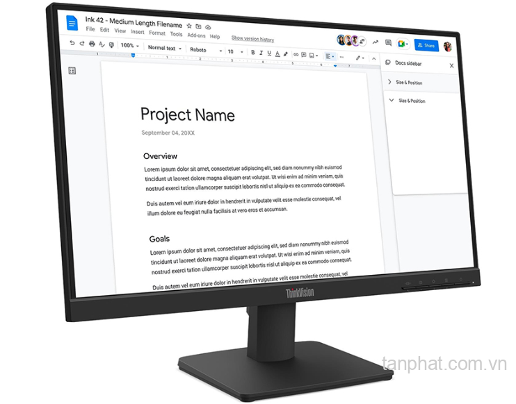 Màn hình Lenovo ThinkVision S22-4e 64CBKAR6VN (21.5 inch, FHD, IPS, 100Hz, 4ms)
