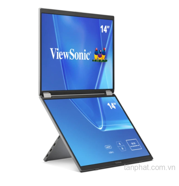 Màn hình kép di động ViewSonic VG1457 (14 inch, WUXGA, IPS, 60Hz, 16ms, USB-C)