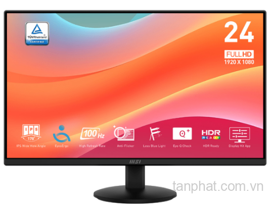 Màn hình MSI PRO MP242L (23.8 inch, FHD, IPS, 100Hz, 1ms)
