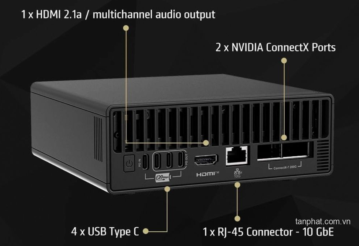 Mini PC MSI EdgeXpert-55SVN-BGB104TG5 (20-core Arm, 10 Cortex-X925 + 10 Cortex A725, 128GB, 4TB SSD, WiFi + BT, No OS)