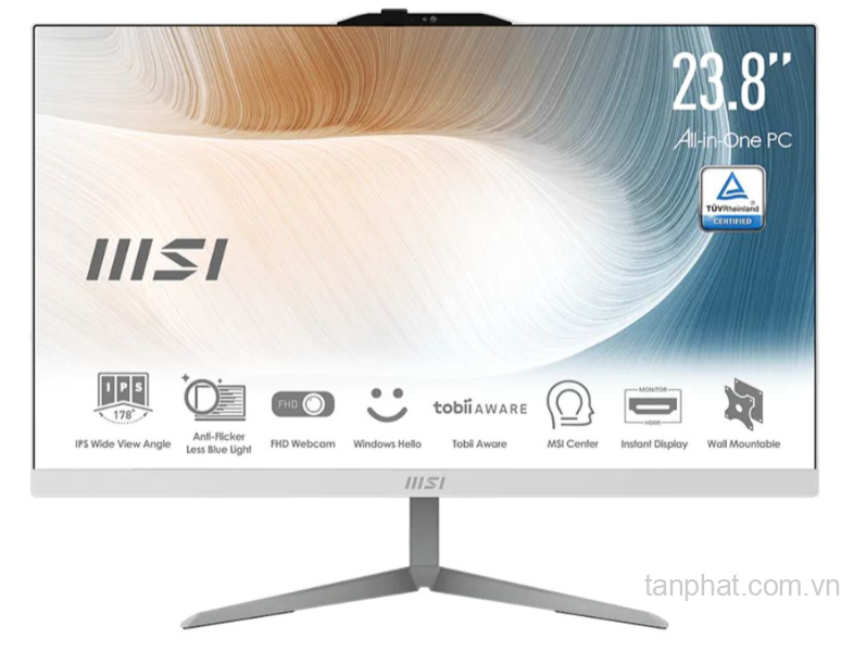 Máy tính AIO MSI Modern AM242 12M (Core i7-1255U, 8GB, 512GB SSD, 23.8 inch, No OS)