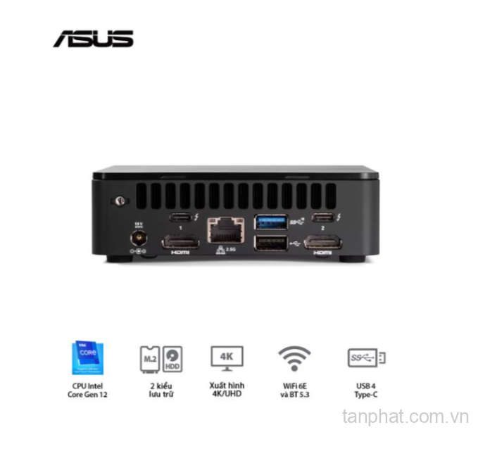 Mini PC Asus NUC 12 Pro Tall NUC12WSHI7 (Core i7-1260P, No OS)