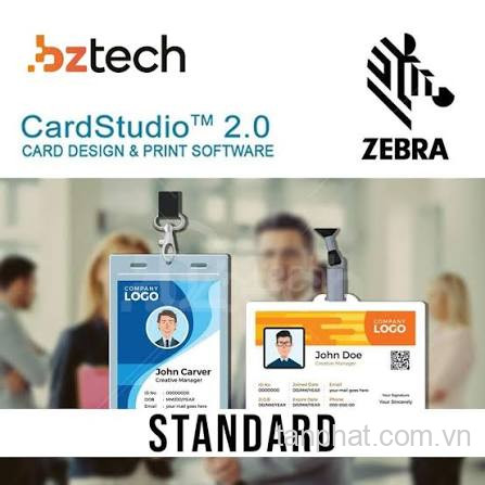 Phần mềm thiết kế và in thẻ Zebra CardStudio 2.0 Standard (Bản quyền)