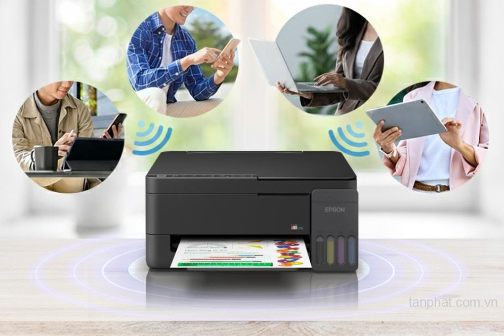 Máy in phun màu đa năng Epson EcoTank L3350 (In, Copy, Scan, A4, USB, Wi-Fi)