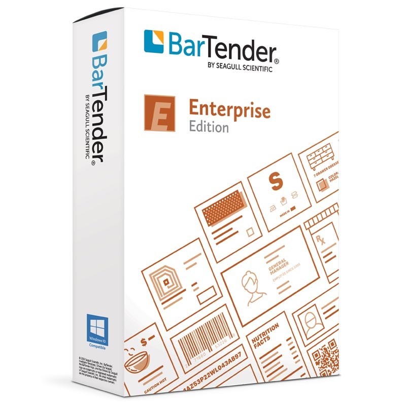 Phần mềm in tem BarTender Enterprise BTE-2: Application License + 2 Printers
