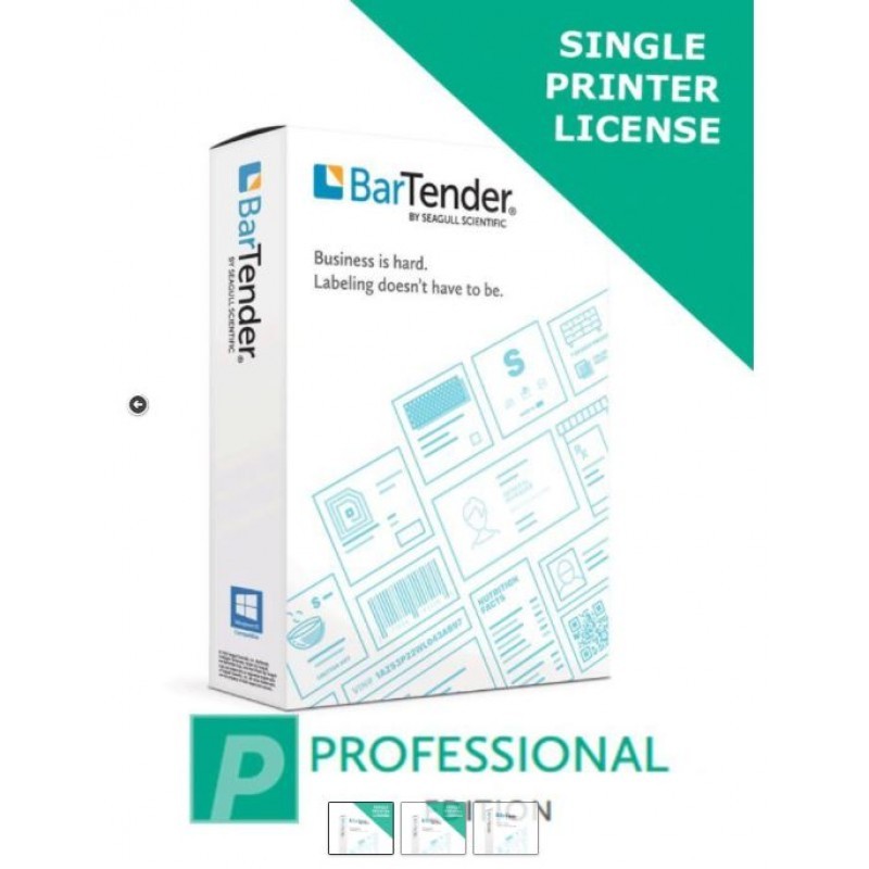Phần mềm in nhãn BarTender Professional BTP-3 - Application License (cho 3 máy in)