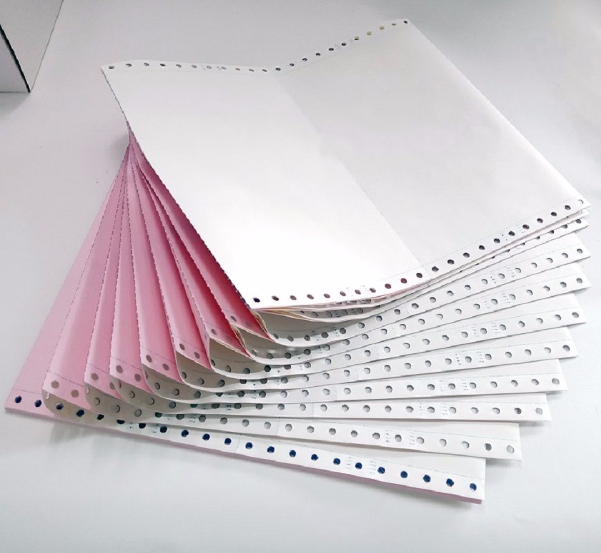 Giấy in carbon khổ A5 - 2 liên đục lỗ in liên tục