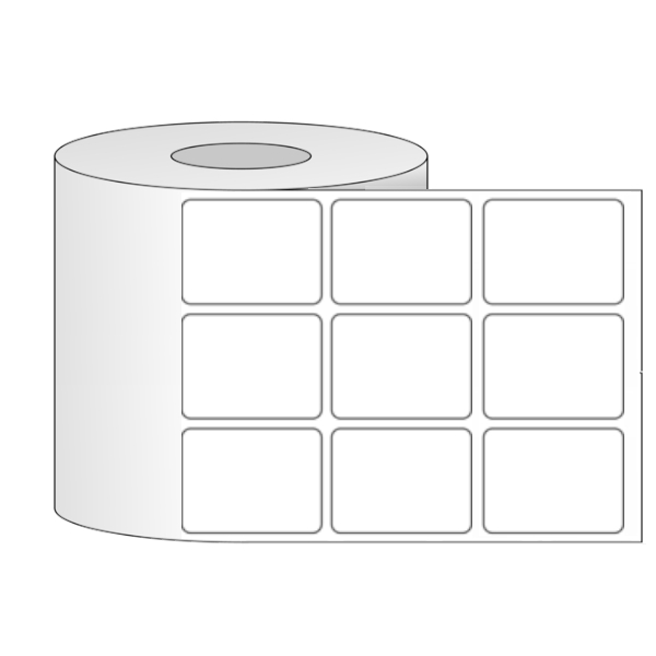 Giấy in mã vạch PVC 3 tem 35x50x100m, bo góc