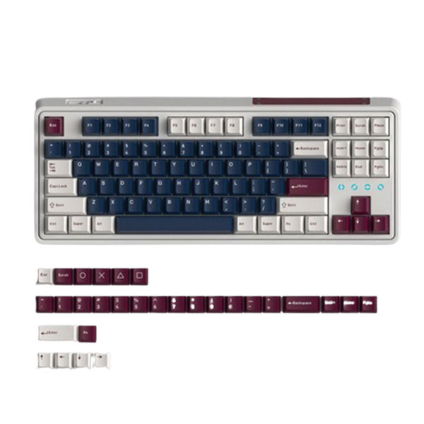 Bàn phím cơ FL-Esports CMK87CPM 3 Mode Wireless Metal Heart Kailh Box Cool Mint Switch