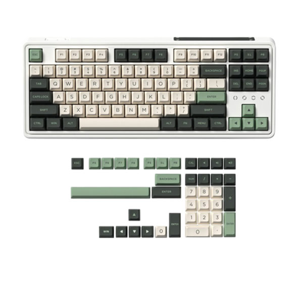 Bàn phím FL-Esports CMK87SAM 3 Mode Wireless Tropical Forest Kailh MX Cool Mint switch