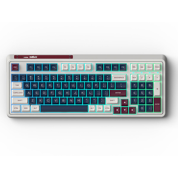 Bàn phím cơ FL-Esports CMK98SAM Metal Heart 3 Mode(Type-C, Bluetooth, 2.4G) Kailh BOX Coolmint