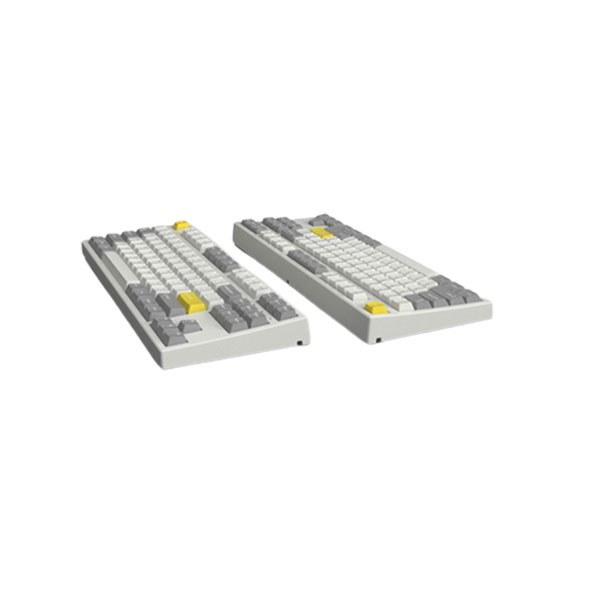 Bàn phím cơ FL-Esports GP87CP White Gray Gasket Mount Gateron Pro White switch