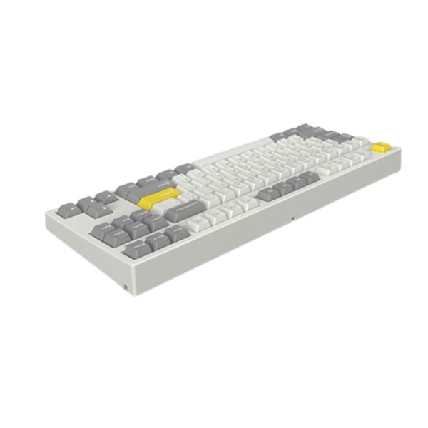 Bàn phím cơ FL-Esports GP87CP White Gray Gasket Mount Gateron Pro White switch
