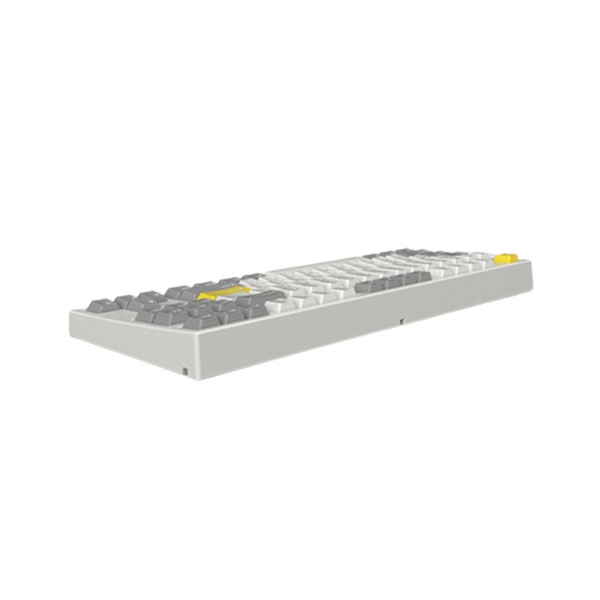 Bàn phím cơ FL-Esports GP87CP White Gray Gasket Mount Gateron Pro Yellow switch