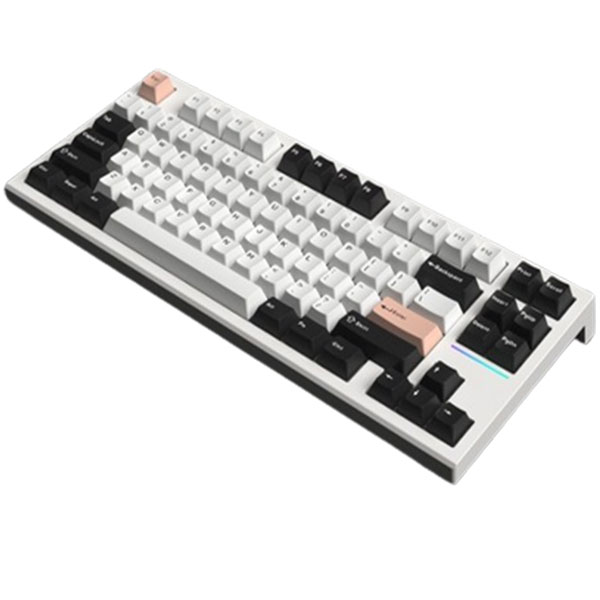 Bàn phím cơ FL-Esports FL750 White Olivia 3 Mode Gasket Mount Kailh Box V2 Red switch