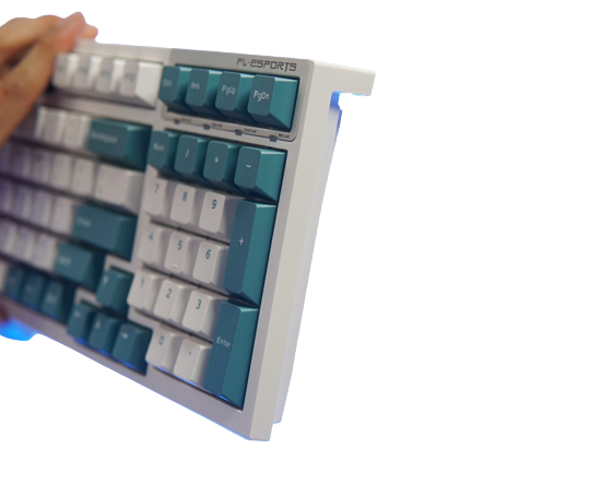 Bàn phím cơ FL-Esports FL980CPS Aqua Green Kailh Box Brown switch