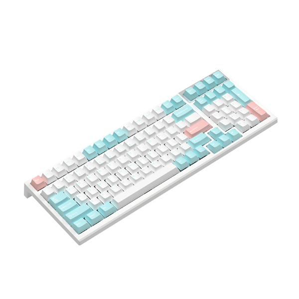 Bàn phím cơ FL-Esports FL100 CPM White Body Marshmallow Wireless FLCMMK Ice Pink switch