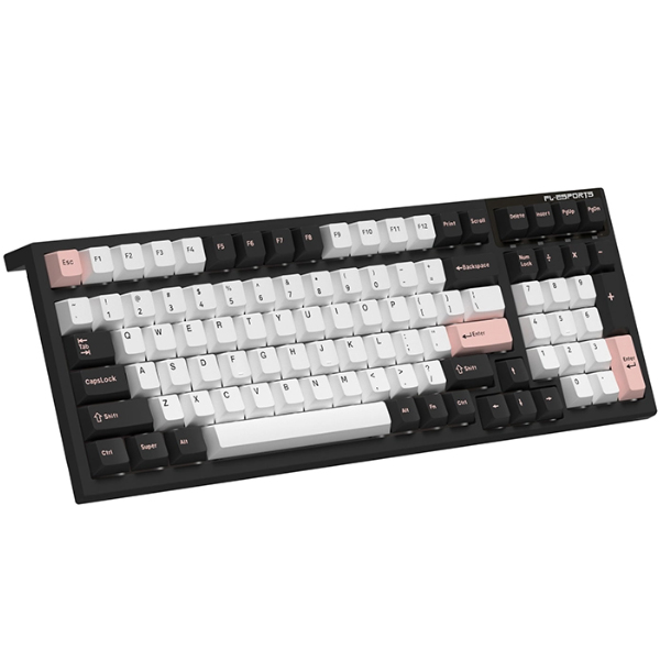 Bàn phím cơ FL-Esports FL100 CPM Black Carbon Body White Olivia Wireless FLCMMK Ice Violet switch