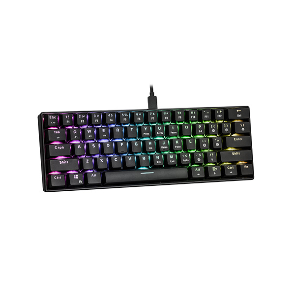 Bàn phím cơ E-DRA EK361W v2 Bluetooth Brown Switch (Black)
