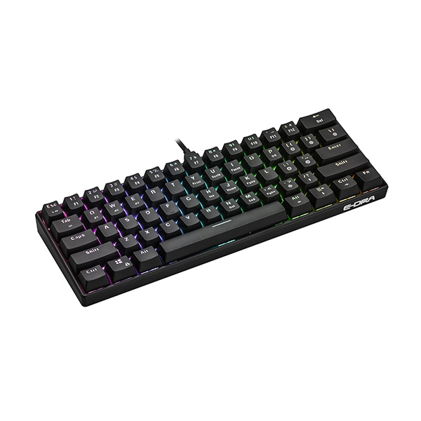 Bàn phím cơ E-DRA EK361W v2 Bluetooth Brown Switch (Black)