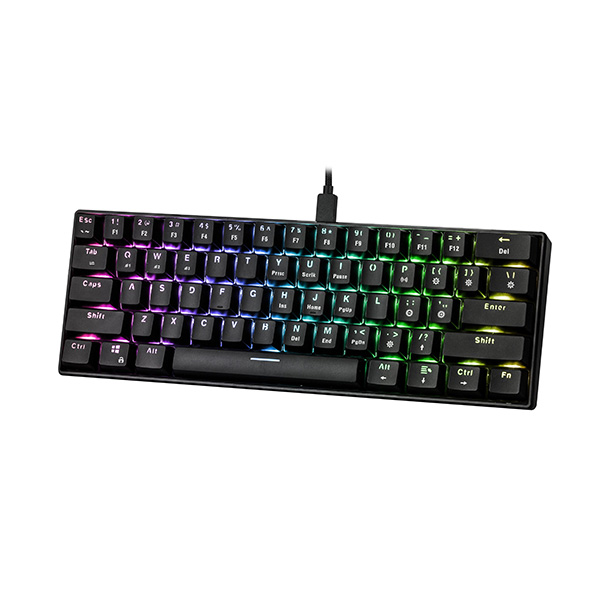 Bàn phím cơ E-DRA EK361W v2 Bluetooth Blue Switch (Black)