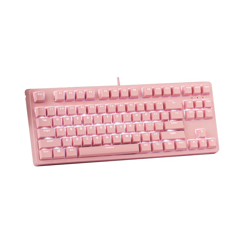 Bàn phím cơ E-DRA EK387L Pink Red switch