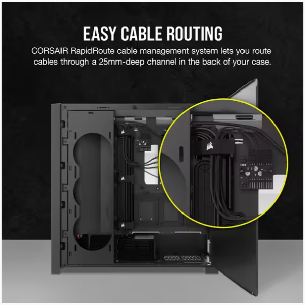Vỏ máy tính Corsair ICUE 5000D RGB Airflow CC-9011242-WW (Mid Tower/ Đen)