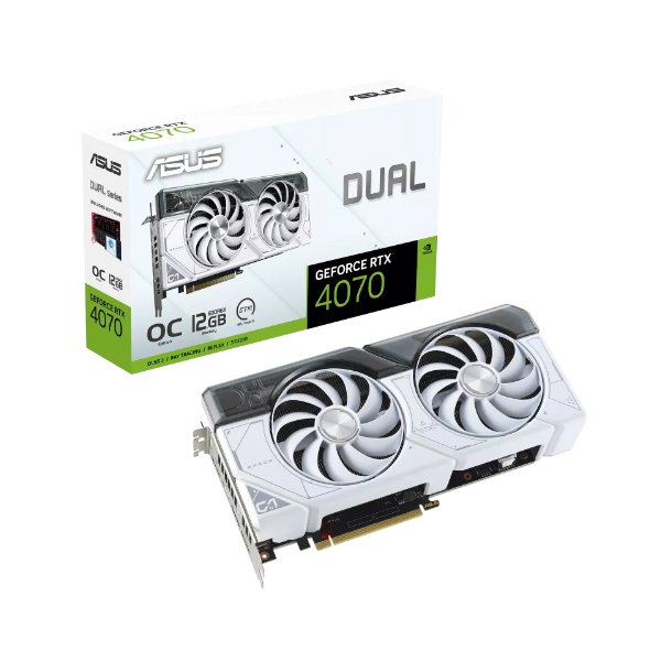 Card đồ họa Asus DUAL RTX 4070 O12G WHITE