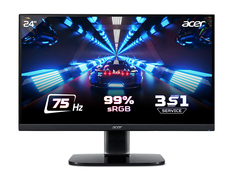 Màn hình LCD ACER 23.8&quot; KA242Y A (1920 x 1080/VA/75Hz/1 ms)