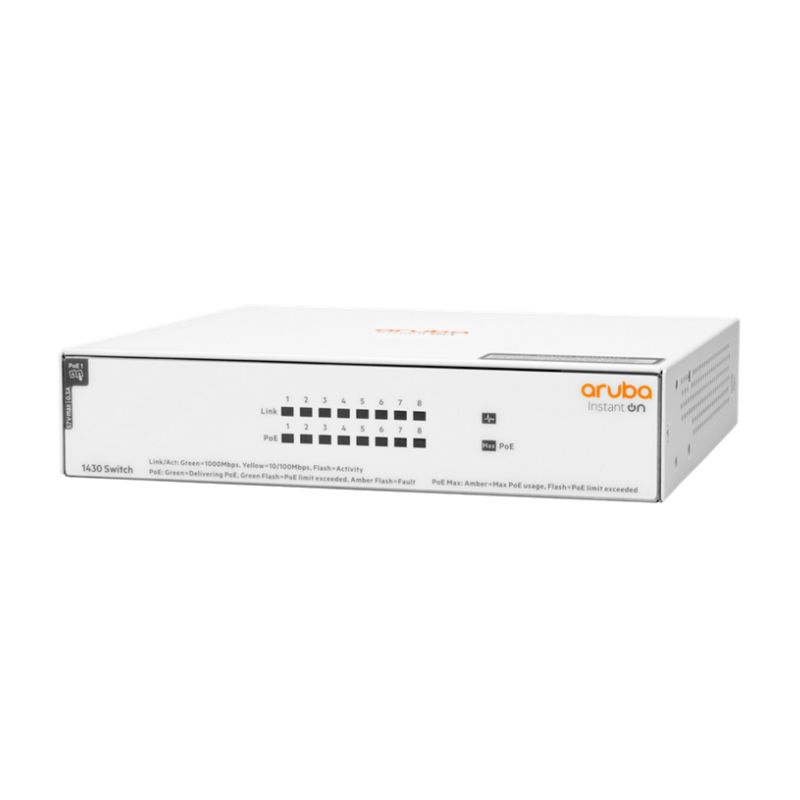 Thiết bị mạng Switch HPE 1430 8G CL4 PoE 64W (R8R46A)