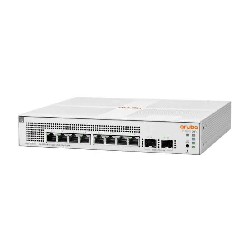 Thiết bị mạng Switch HPE 1930 8G Class4 PoE 2SFP 124W (JL681A)