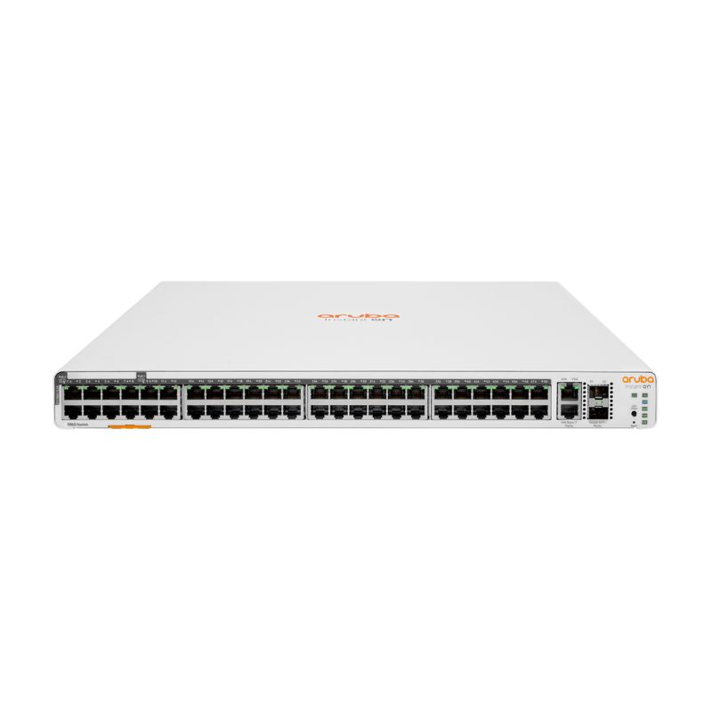 Thiết bị mạng Switch HPE 1960 48G 40p Class4 8p Class6 PoE 2XGT 2SFP+ 600W (JL809A)