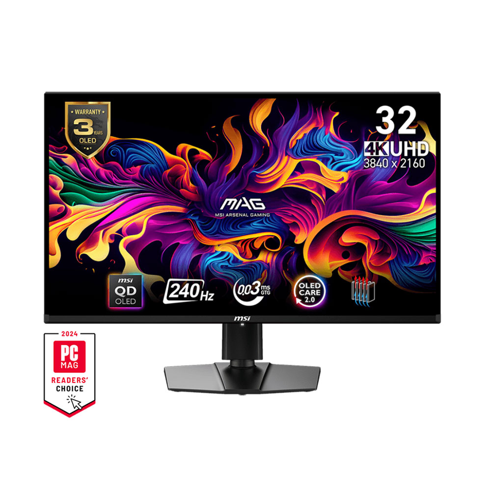 Màn Hình MSI MAG 321UPX QD-OLED (31.5inch | 4K | OLED | 240Hz | 0.03ms)